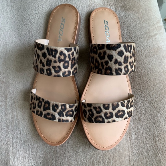 Soda Shoes - BRAND NEW Soda Cheetah sandals